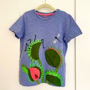 Mini Boden Venus Fly Trap Applique shirt 6/7
